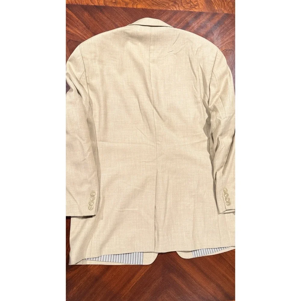 Lauren Ralph Lauren Mens Blazer 43R Tan Sport‎ Coat Two Button Macy's Jacket